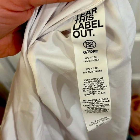 G/FORE‎ SILKY TECH NYLON QUARTER ZIP POLO - Picture 8 of 9